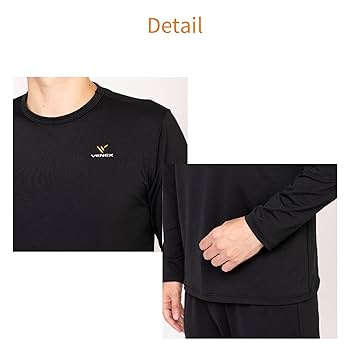 VENEX ブラック ロングスリーブ Tシャツ メッシュ 186_LL.jpg